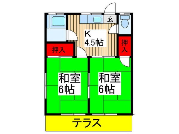 荒居コーポの物件間取画像